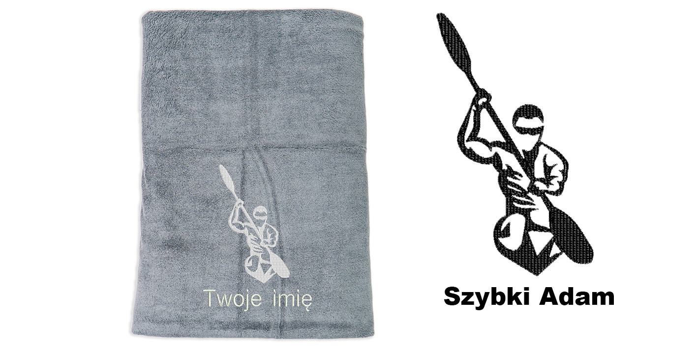 ręcznik szybkoschnący z mikrofibry dla kajakarza